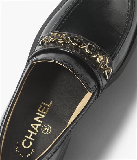 chanel mocassins black|CHANEL.